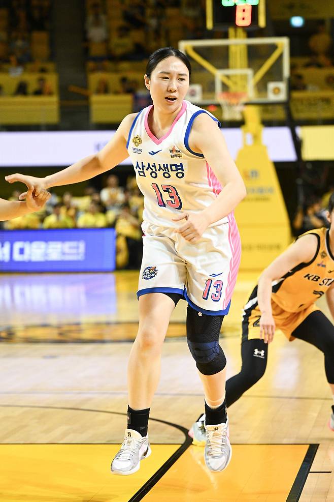 현역 은퇴를 선언한 삼성생명 김단비.(WKBL 제공)
