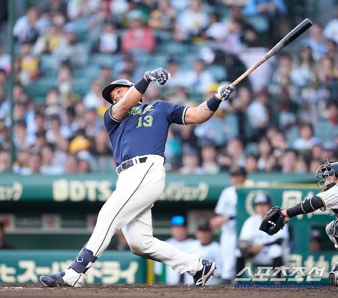 오수나는 지난 주말 주니치와 3연전에서 12타수 1안타에 그쳤다. 사진출처=야쿠르트 스왈로즈 SNS