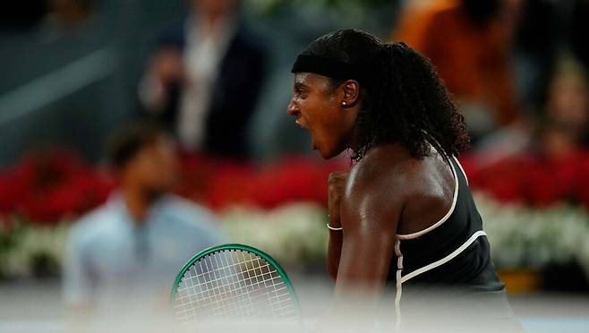 승리가 확정된 후 기뻐하는 밥티스트. 게티이미지