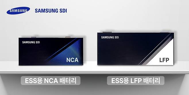 삼성SDI의 미국 생산 에너지저장장치(ESS)용 배터리. 뉴시스.