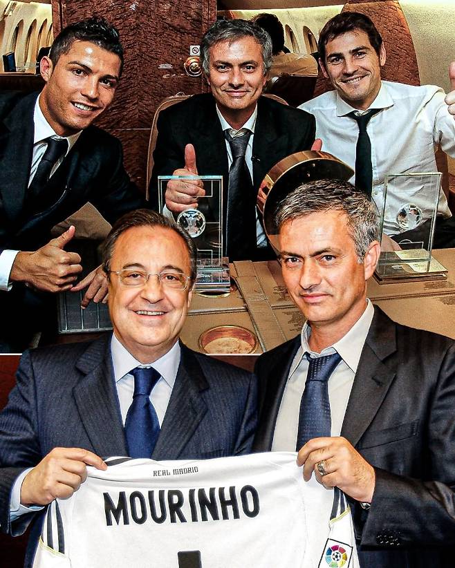 사진은 지난 2011~13년 레알 재임 시절 모리뉴 감독의 모습. 사진=ESPN FC SNS