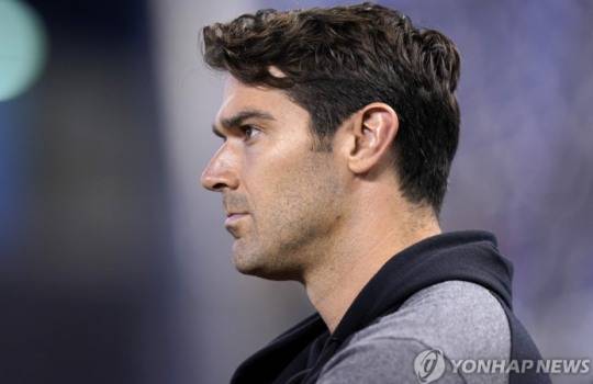 매팅리 감독 대행의 아들인 프레스턴 매팅리 단장. / 사진=연합뉴스