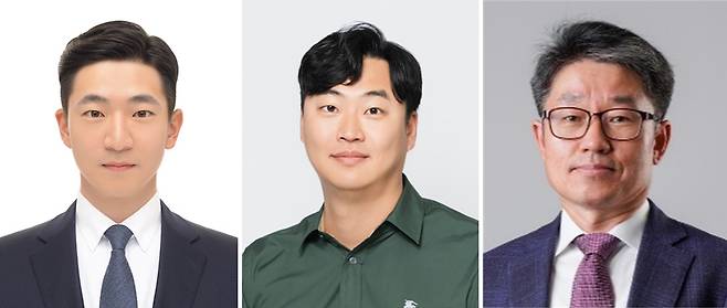 이번 연구를 수행한 한국재료연구원 연구진. 김혁중(왼쪽부터) 학생연구원, 김수민 선임연구원, 이정구 책임연구원.[한국재료연구원 제공]