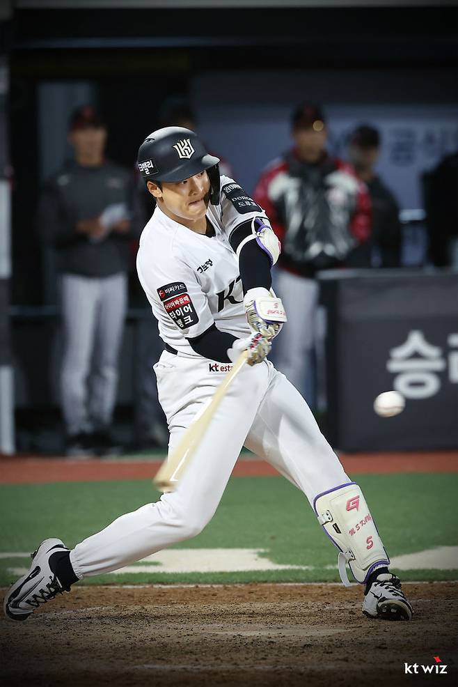 [서울=뉴시스] 프로야구 KT 위즈의 강민성. (사진 = KT 위즈 제공) *재판매 및 DB 금지