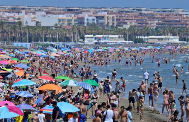 스페인 발렌시아 해변. 연합뉴스