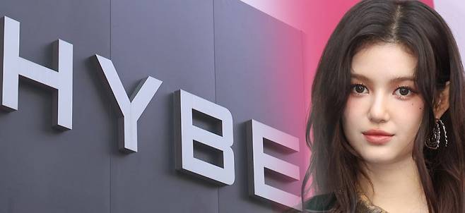 (왼쪽)어도어의 모회사인 하이브, 걸그룹 뉴진스 전 멤버 다니엘 ⓒ시사저널 양선영 디자이너