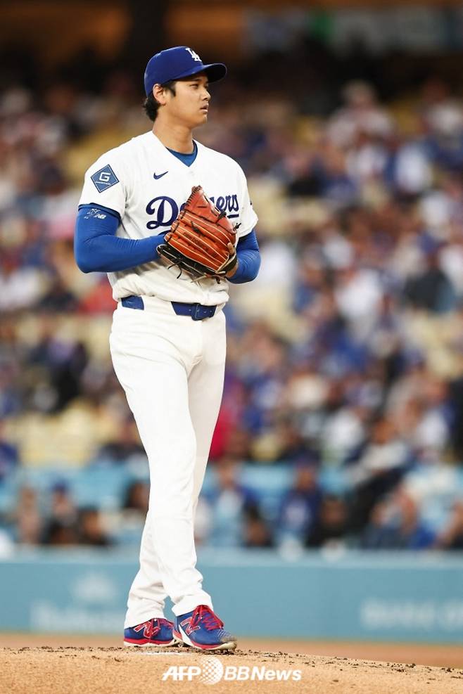 29일(한국 시각) 오타니 쇼헤이의 투구 모습. /AFPBBNews=뉴스1