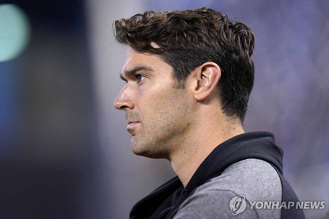 매팅리 감독 대행의 아들인 프레스턴 매팅리 단장 [AP=연합뉴스]