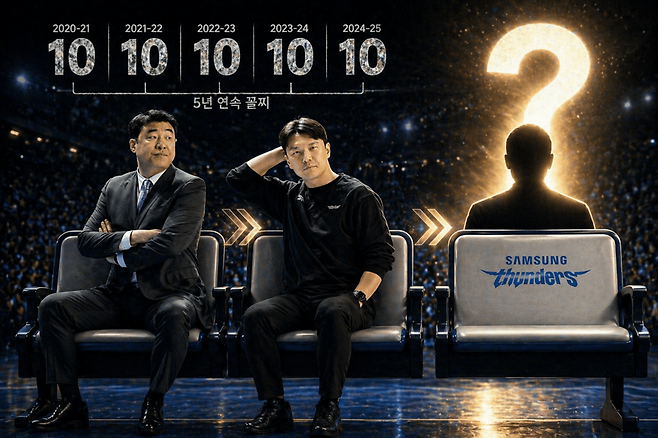 국내 프로 스포츠 최초로 5년 연속 최하위에 머문 프로농구 삼성이 팀 재건을 이끌 후임 감독 선임을 위한 장고에 들어갔다.