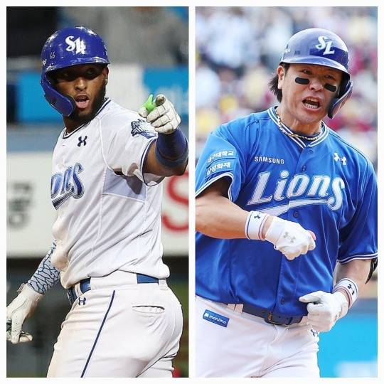 르윈 디아즈(왼쪽)와 강믾ㆍ