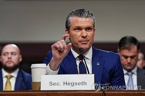 피트 헤그세스 미국 국방부 장관. 로이터=연합뉴스.