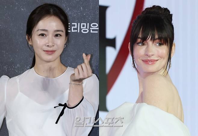 배우 김태희(왼쪽)와 앤 해서웨이 / 사진=일간스포츠 DB