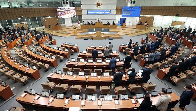 경기도의회 임시회. 경기도의회 제공