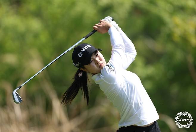 고지원의 아이언 샷. KLPGA 제공.