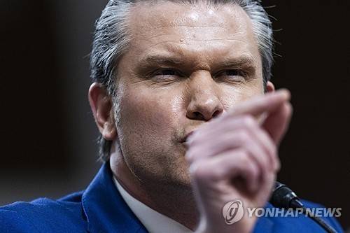 피트 헤그세스 미국 국방부 장관 [EPA 연합뉴스 자료사진. 재판매 및 DB 금지]
