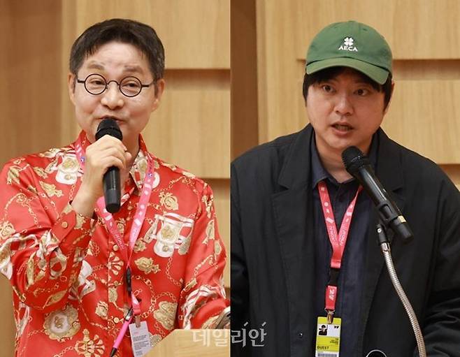 김조광수 감독·백재호 영화인연대 공동대표 ⓒ데일리안 방규현 기자