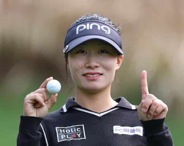 2026년 한국여자프로골프(KLPGA) 투어 신설 대회인 제1회 DB 위민스 챔피언십에 출전한 박아름2 프로가 2라운드에서 홀인원을 기록했다. 사진제공=KLPGA (사진을 무단으로 사용하지 마십시오.)