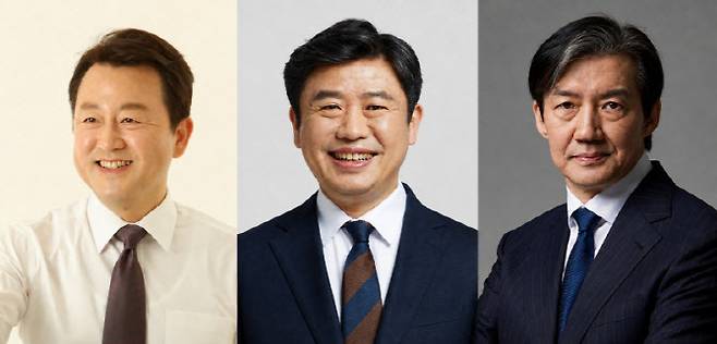 경기 평택을 국회의원 보궐선거에 출마한 김용남 더불어민주당 후보(왼쪽부터), 유의동 국민의힘 후보, 조국 조국혁신당 후보. (사진 = 뉴스1)