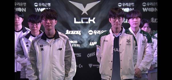 3일 오후 서울 종로구 치지직 롤파크에서 열린 '2026 리그 오브 레전드 챔피언스 코리아(LCK)' 정규 시즌 1라운드 경기 1세트, KT 롤스터대 한진 브리온 1세트는 한진 브리온이 승리를 가져갔다. (BRO & KT=1:0). /사진=네이버 치지직 라이브영상 캡처