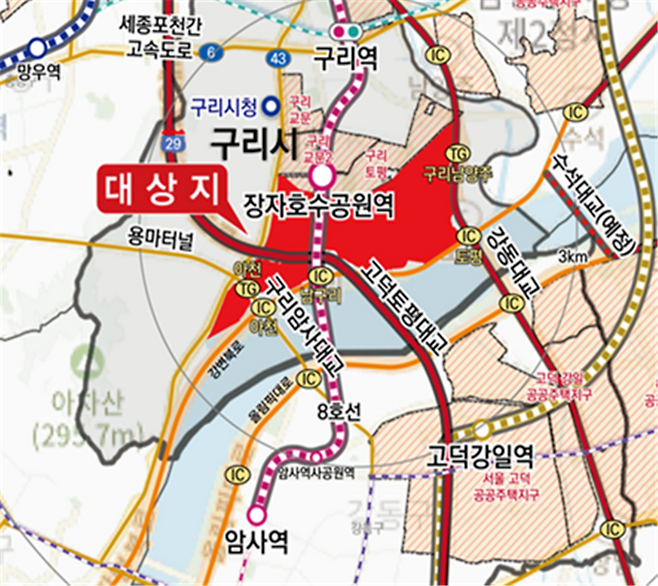 <구리토평2 공공주택지구 대상지>