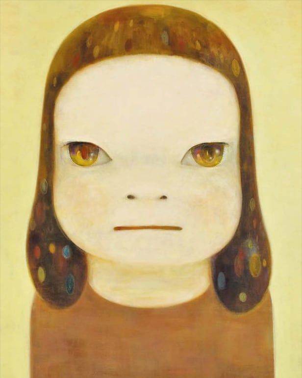 나라 요시토모, ‘Nothing about it’(2016). 캔버스에 아크릴, 194×162㎝. 서울옥션