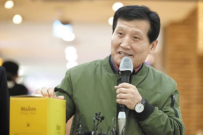 2022년 경북 봉화 광산 붕괴로 매몰됐지만 커피믹스로 221시간을 버텨내고 기적적으로 생환한 박정하씨./조선일보DB