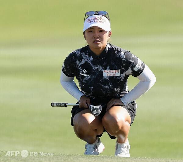 황유민, 박성현, 이정은6, 넬리 코다(미국)와 함께 2026년 미국여자프로골프(LPGA) 투어 멕시코 '리비에라 마야 오픈 앳 마야코바'에 출전한 주수빈 프로. 사진제공=ⓒAFPBBNews = News1 (사진을 무단으로 사용하지 마십시오.)