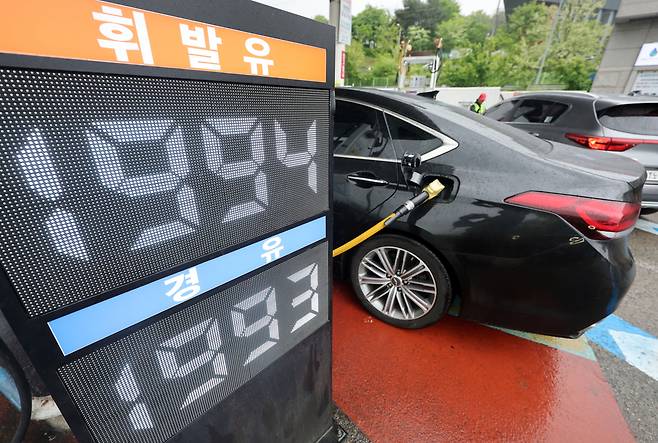지난 3일 서울 서초구 만남의광장 주유소의 모습. 연합뉴스