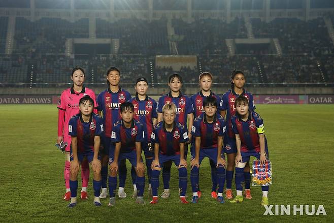 [양곤=신화/뉴시스] 여자축구 WK리그 수원FC 위민. 2025.11.09.