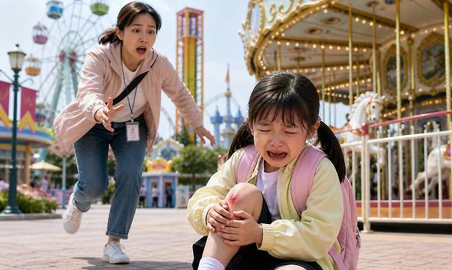 초등교사노조가 진행한 설문조사 결과, 초등교사 96.2%가 현장체험학습 추진에 부정적이라고 답했다. 위 사진은 기사 이해를 돕기 위해 AI(인공지능)를 활용해 생성한 가상의 이미지. Chat GPT 생성