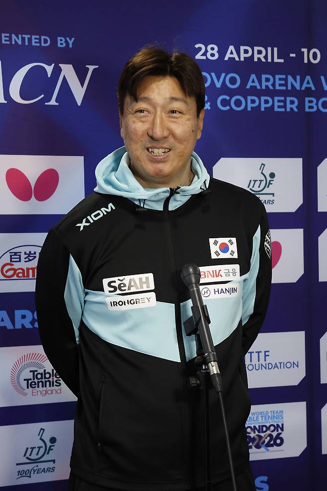오상은 남자탁구 대표팀 감독. 사진제공=대한탁구협회