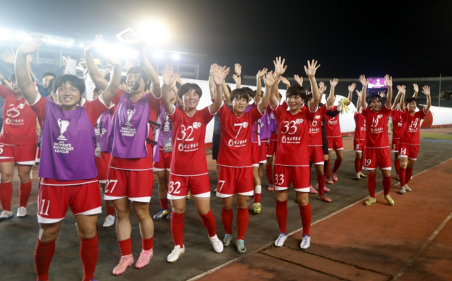 AWCL 조별리그 경기 나선 북한 내고향 여자축구단. 연합뉴스