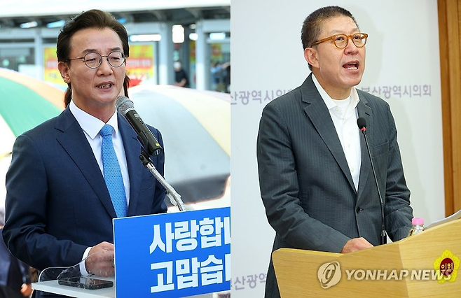 전재수·박형준 후보. 연합뉴스