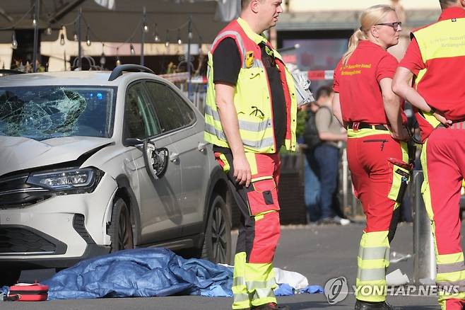 라이프치히 차량 돌진 [dpa via AP 연합뉴스 자료사진. 재판매 및 DB 금지]
