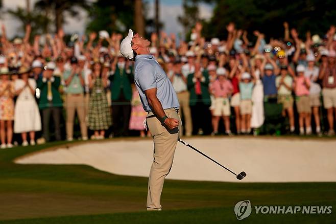 로리 매킬로이의 2026 마스터스 토너먼트 우승 장면 [AP=연합뉴스. 자료 사진]