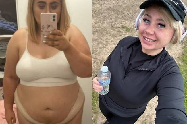 서머 토마스(28)의 70kg 감량 전후 모습. 사진=서머 토마스 SNS