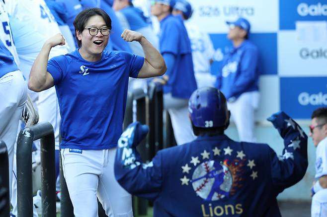 김성윤 박승규 사진제공=삼성 라이온즈