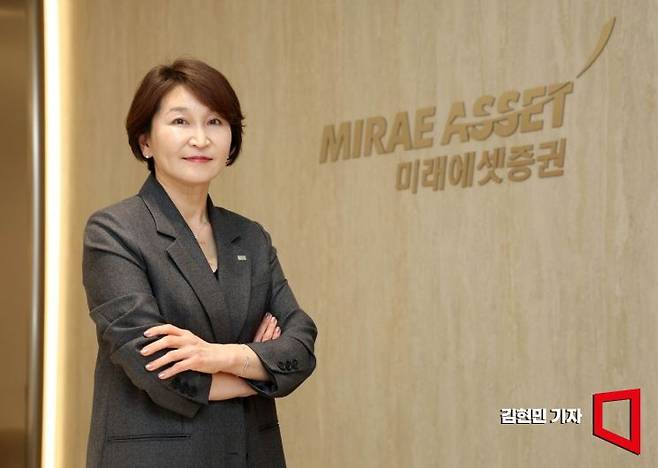김지혜 미래에셋증권 투자센터압구정WM 센터장(상무)이 서울 강남구 압구정센터에서 아시아경제와 인터뷰를 하고 있다. 김현민 기자