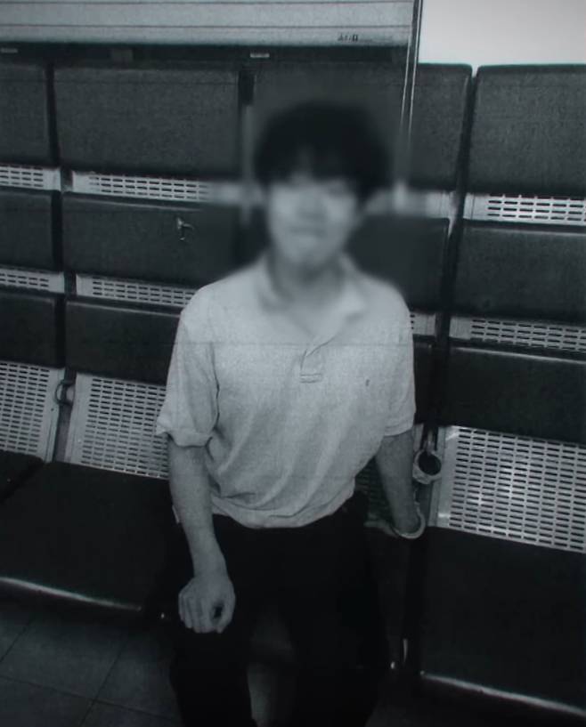 범행 직후 체포된 최씨의 모습. /사진=SBS '그것이 알고 싶다' 유튜브 갈무리