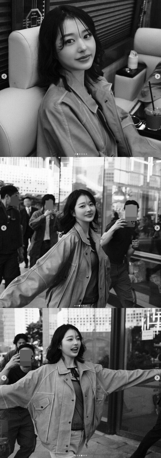 지난 4일, 장다아는 자신의 SNS를 통해 "팀 살목지 영화 속에서 튀어나와 관객 분들께 인사드리러 가다"라는 글과 함께 무대 인사 현장의 열기가 느껴지는 여러 장의 사진을 게재했다./ 장다아 소셜미디어
