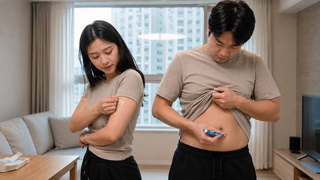 후발주자인 국내 제약·바이오 기업들은 차별화 전략으로 승부수를 던졌다. 일동제약은 경구용 알약, 대웅제약은 마이크로니들 패치형 치료제 개발에 도전 중이다. 펩트론과 유한양행은 1개월 이상 지속되는 장기지속형 주사제 개발에 집중하고 있다. 사진=생성형AI
