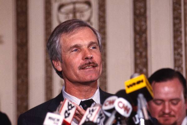 1985년 CNN 성장기 당시의 테드 터너 / 사진=Library of Congress/Wikimedia Commons