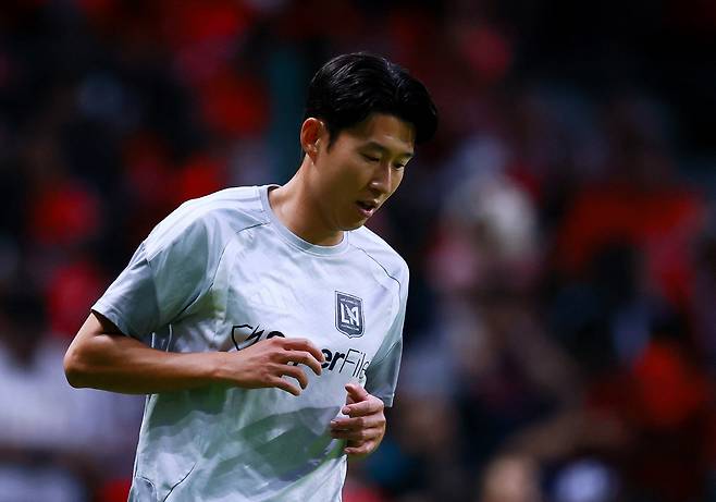 Soccer Football - CONCACAF Champions Cup - Semi Final - Second Leg - Toluca v Los Angeles FC - Estadio Nemesio Diez, Toluca, Mexico - May 6, 2026 Los Angeles FC's Son Heung-Min during the warm up before the match REUTERS/Eloisa Sanchez







<저작권자(c) 연합뉴스, 무단 전재-재배포, AI 학습 및 활용 금지>
