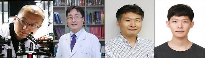 왼쪽부터 박용근 KAIST 교수, 홍승모 서울아산병원 교수, 전석우 고려대 교수, 이주헌 KAIST 석박통합과정생. KAIST 제공
