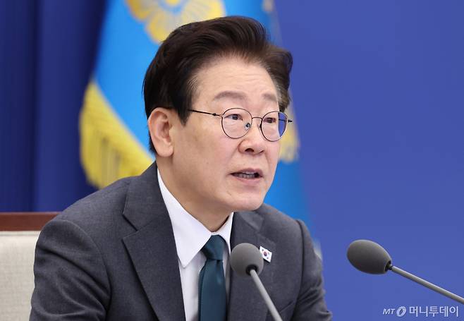 (서울=뉴스1) 허경 기자 = 이재명 대통령이 7일 청와대에서 열린 수석보좌관회의에서 발언을 하고 있다. 2026.5.7/뉴스1 Copyright (C) 뉴스1. All rights reserved. 무단 전재 및 재배포, AI학습 이용 금지. /사진=(서울=뉴스1) 허경 기자