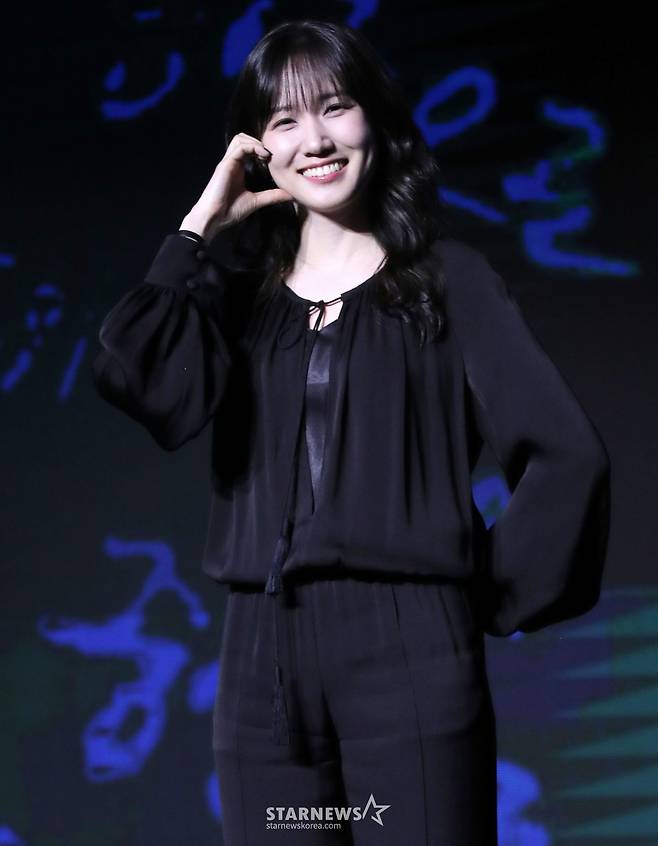 배우 박은빈이 17일 오전 서울 영등포구 여의도동 콘래드 서울에서 진행된 디즈니+ 오리지널 시리즈 '하이퍼나이프' 제작발표회에 참석해 포즈를 취하고 있다. /사진=김창현 chmt@