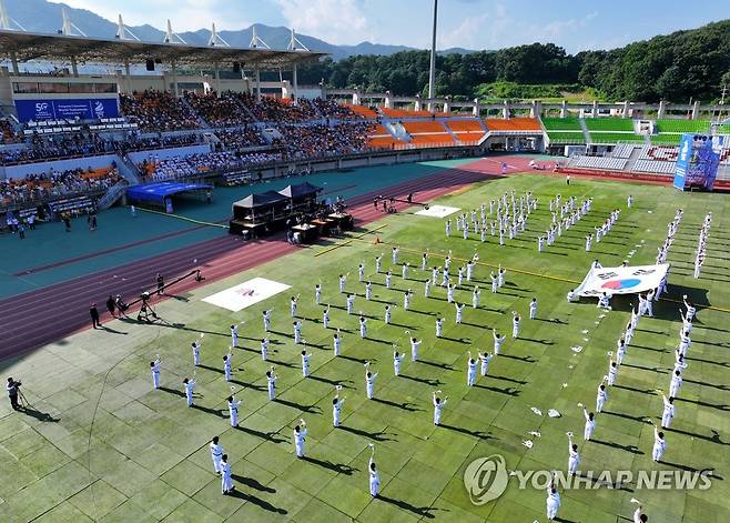 2023년 '강원·춘천세계태권도문화축제' 개막식 [연합뉴스 자료사진]