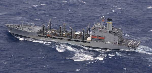 한화오션이 미국 해군 함정 두번째 MRO 사업으로 수주한 'USNS YUKON'함. [제공=한화오션]
