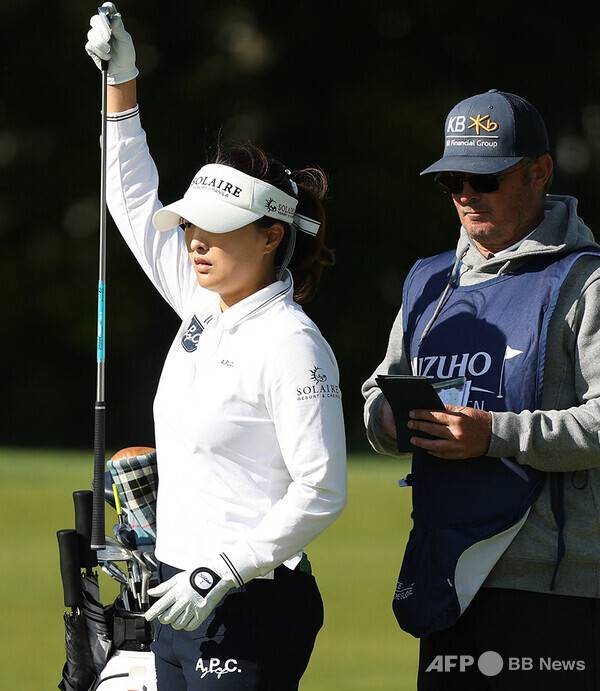 2026년 미국여자프로골프(LPGA) 투어 미즈호 아메리카스 오픈에 출전한 고진영 프로가 1라운드에서 경기하는 모습이다. 사진제공=ⓒAFPBBNews = News1 (사진을 무단으로 사용하지 마십시오.)