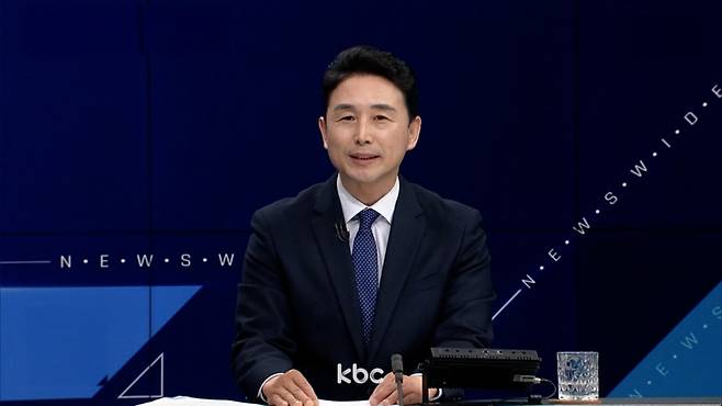 ▲ 7일 KBC '뉴스와이드'에 출연한 이남오 더불어민주당 함평군수 후보
